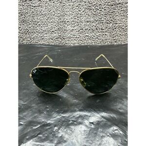 Vintage Ray Ban Bausch & Lomb USA Aviator Sunglasses Gold 58‎ 14